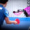 Sony AI Ace robotkar a profi pingpongasztal mellett