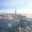 Kingdom Tower (JEC Tower) a felhők fölött – szaúdi felhőkarcoló koncepciórajz