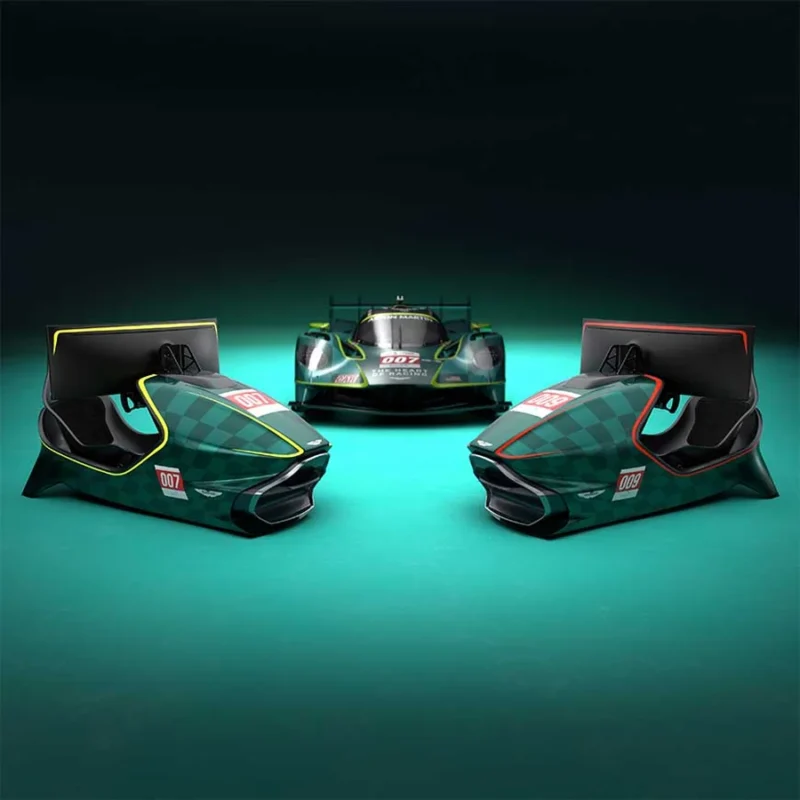 Az AMR-C01-R szimulátorpár és a Le Mans-i Aston Martin Valkyrie hypercar