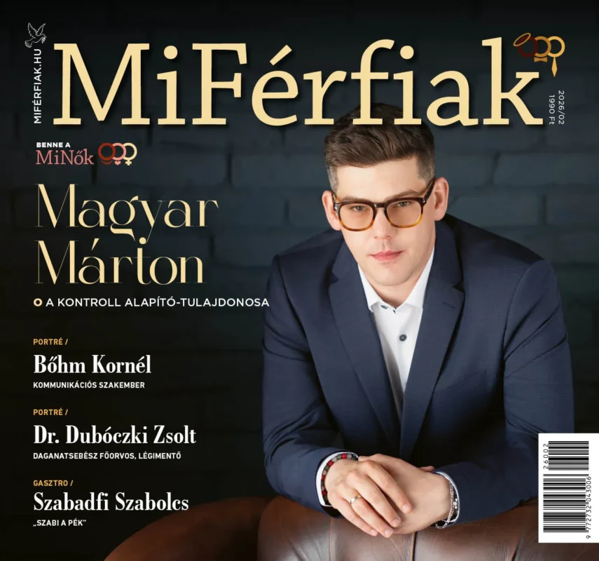 Mi Férfiak 2026/02 címlapja