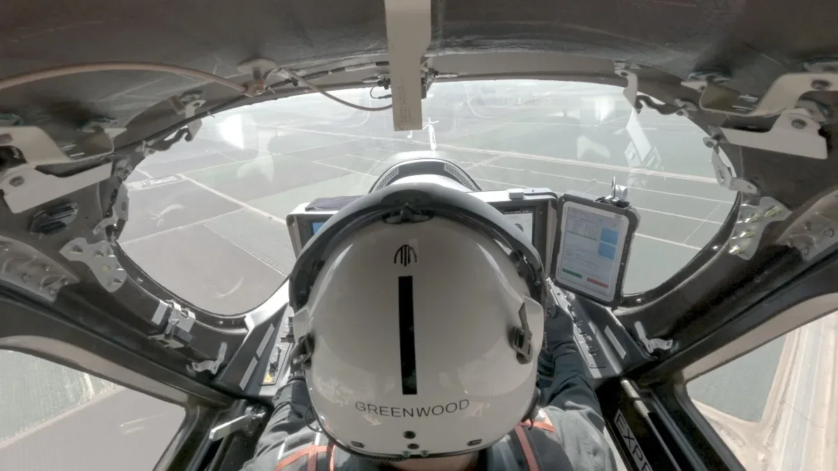 Az Archer Midnight eVTOL pilótafülkéje belülről