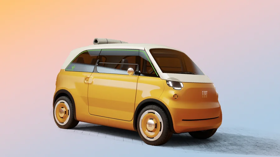 A Fiat Multiplina Concept digitális renderelése, kompakt monobox karosszériával
