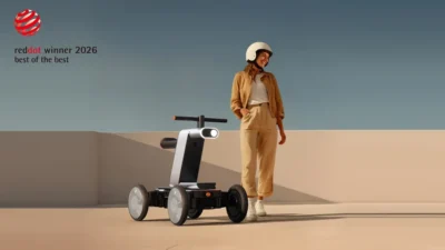 A Hyundai MobED önjáró robotplatformja városi környezetben