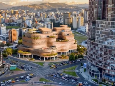 Ecuador új Nemzeti Múzeumának látványterve Quito városképében