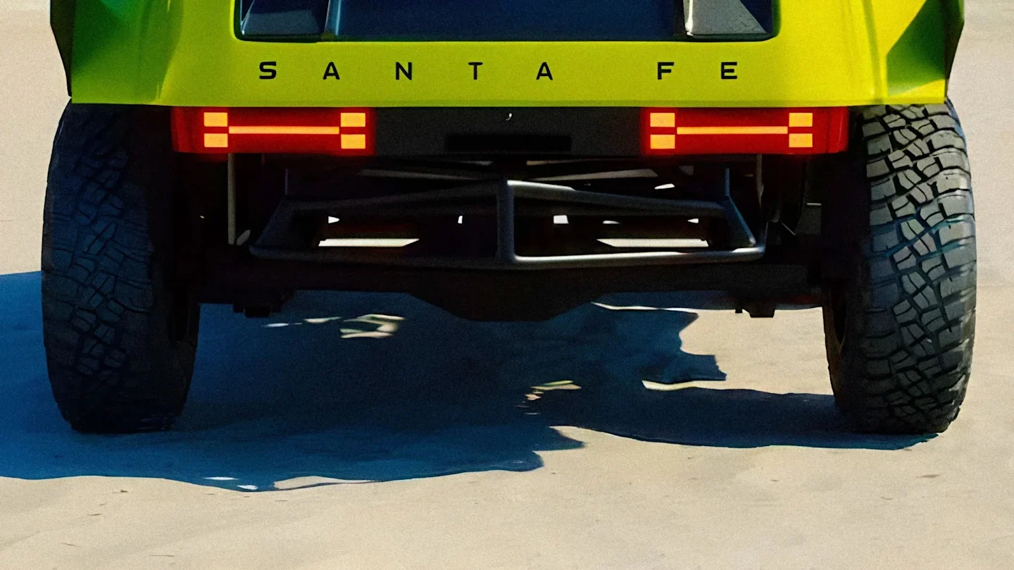 A Santa Fe Baja koncepció hátsó részének közelképe