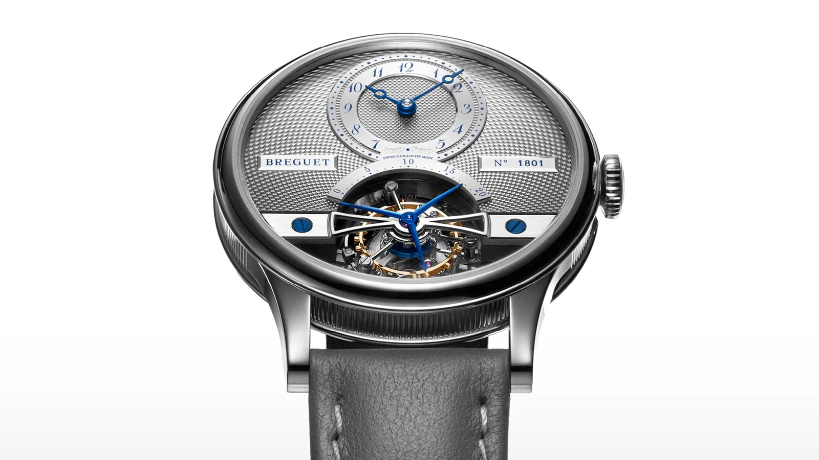 A Breguet Classique Tourbillon 7357 karóra ezüstös számlappal